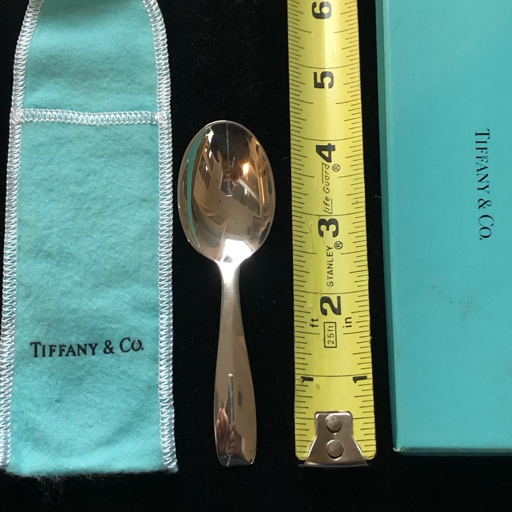 RARE, HTF Tiffany & Co Cordis Baby Spoon Pristine Condition with Box - Picture 3 of 5